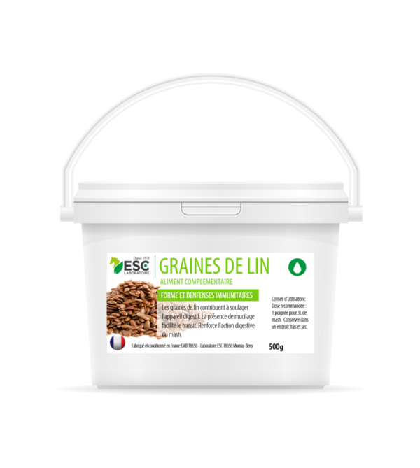GRAINES DE LIN - Digestion cheval - Graines non cuites
