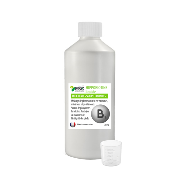 HIPPOBIOTINE LIQUIDE - Protection sabots cheval - Complément liquide source de biotine
