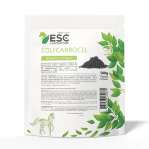 EQUICARBOCEL – Troubles intestinaux cheval – Complément enrichi à base de charbon végétal