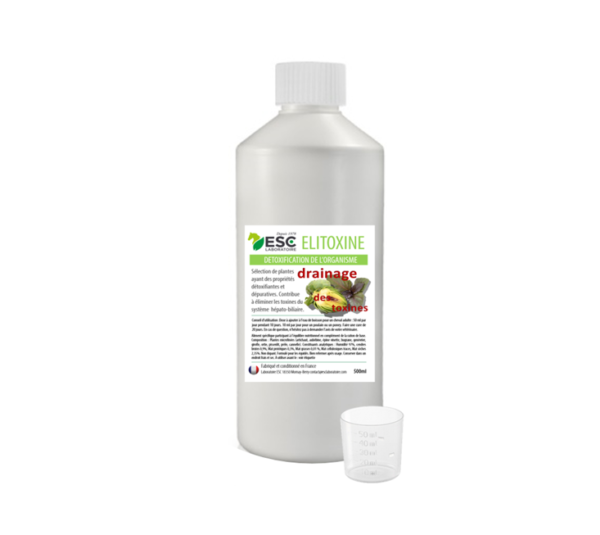 ELITOXINE - Drainage detox cheval - Complément liquide à base de plantes