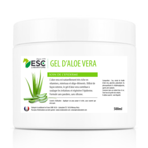 GEL D’ALOE VERA – A base de pulpe d’Aloé – Soin hydratant de l’épiderme du cheval