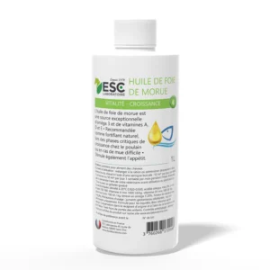 HUILE DE FOIE DE MORUE – fortifiant cheval – vitamines A et D