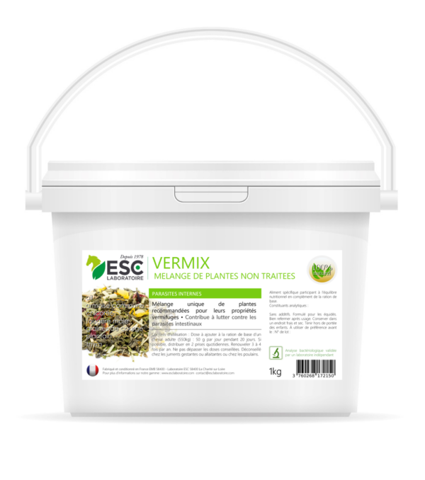 VERMIX - Protection parasites cheval - Mélange de plantes