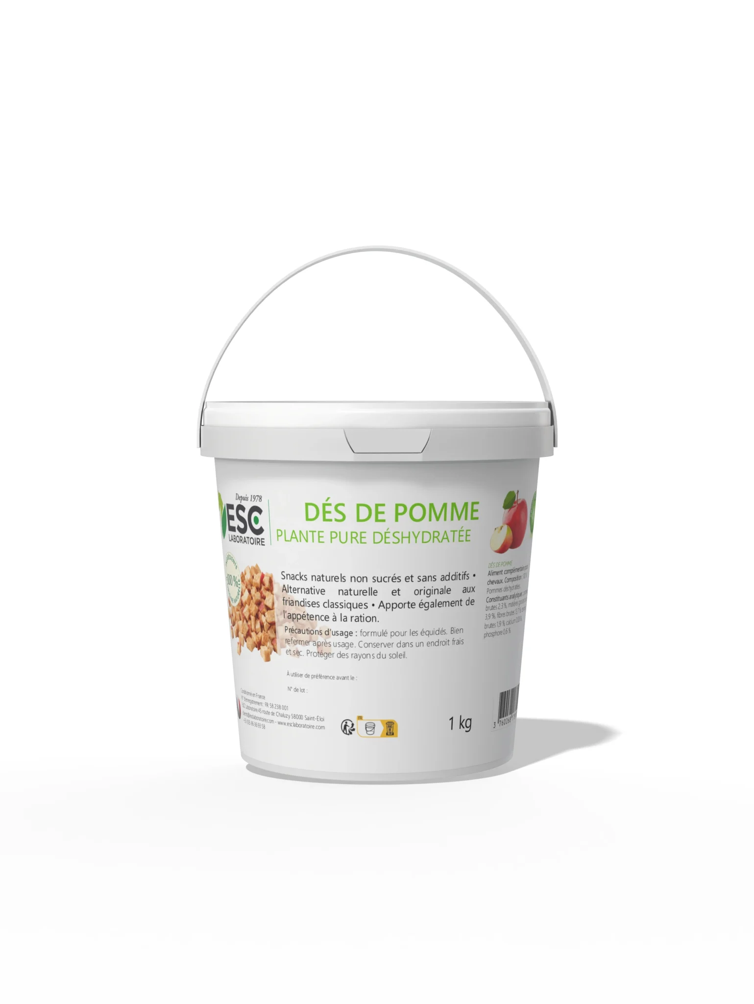 Dés de pomme ESC Laboratoire